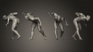 Figurines of people Warrior 15 3d model